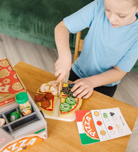 Top & Bake Wooden Pizza Counter Play Set (41 Pcs) - FSC Certified