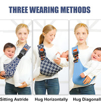 Baby Sling Carrier,Baby Carrier Newborn to Toddler,Adjustable and Lightweight Toddler Carrier(10-30Lbs),Baby Sling with Safety Buckle(Cloth,Brown)