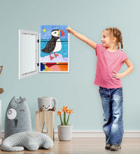 [2-Pack] Kids Art Frames, 8.5X11 Front Opening Kids Artwork Frames Changeable, White Artwork Display Storage Frame for Wall, Holds 50 Pcs, for 3D Picture, Crafts, Hanging Art, Portfolio