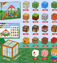 Magnetic Blocks |100PCS Magnetic Building Cube Game, Constructions Toys for Boys & Girls Age 3-4, 5 6 7 8 9 10, STEM Montessori Stacking Toy, Sensory Tiles Building Birthday for Toddlers