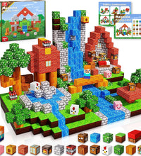 Magnetic Blocks |100PCS Magnetic Building Cube Game, Constructions Toys for Boys & Girls Age 3-4, 5 6 7 8 9 10, STEM Montessori Stacking Toy, Sensory Tiles Building Birthday for Toddlers