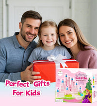 64 Pcs Magnetic Blocks-Princess Castle Collection World,Magnetic Building Blocks for 3+ Year Old Boys & Girls, Creative STEM Sensory Toys,Christmas Birthday Gifts for Kids Ages 3-8