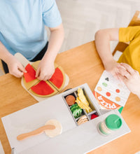 Top & Bake Wooden Pizza Counter Play Set (41 Pcs) - FSC Certified
