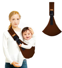 Baby Sling Carrier,Baby Carrier Newborn to Toddler,Adjustable and Lightweight Toddler Carrier(10-30Lbs),Baby Sling with Safety Buckle(Cloth,Brown)